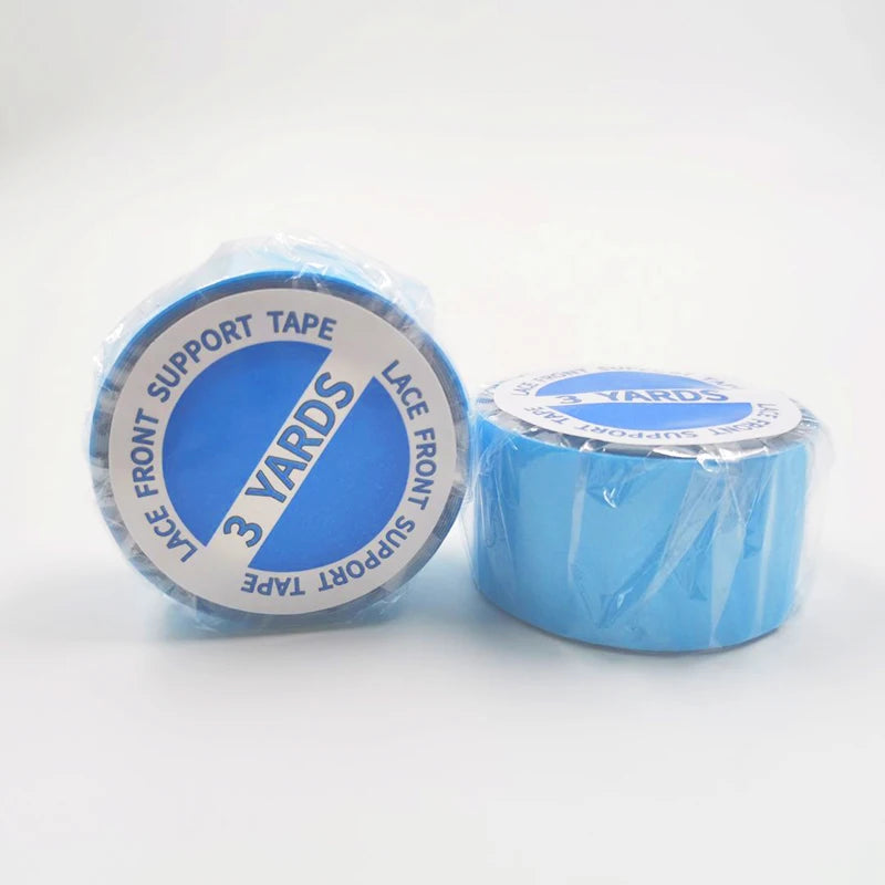 Super Hair Lace Extension Wig Tape Rolls 3/12/36 Yards Blue Double Sided Acrylic Adhesive PE;TPU;PET Available