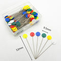 100pcs Sewing Flat Head Straight Pins with Butterfly and Flowerfor Dressmaker Craft Sewing Project and DIY Decoration