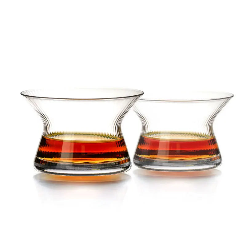 Japanese Edo Kiriko Spin Whiskey Neat Bowl Collection Transparent Crystal Whisky Cup Wooden Gift Box Limited Edition Cappie XO