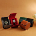 OEM&ODM Top Leather Watch Roll Case Display Gift Box With 1 2 3 Watch Slots Watch Box