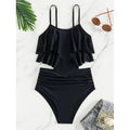 OUTPACE Luxury Floral Print Push up 1 Piece V-Strings Bikini One Size for Women Quick Dry