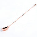 Customized Length Food Safe Traditional Stainless Steel Tear Drop Cocktail Stirrer Spoon Bar Tools 300mm for Mixing