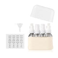 Yellow  50ml 4-in-1 Plastic Pump Bottle Set for Lotion and Spray Convenient  Portable Travel Kit with Practical