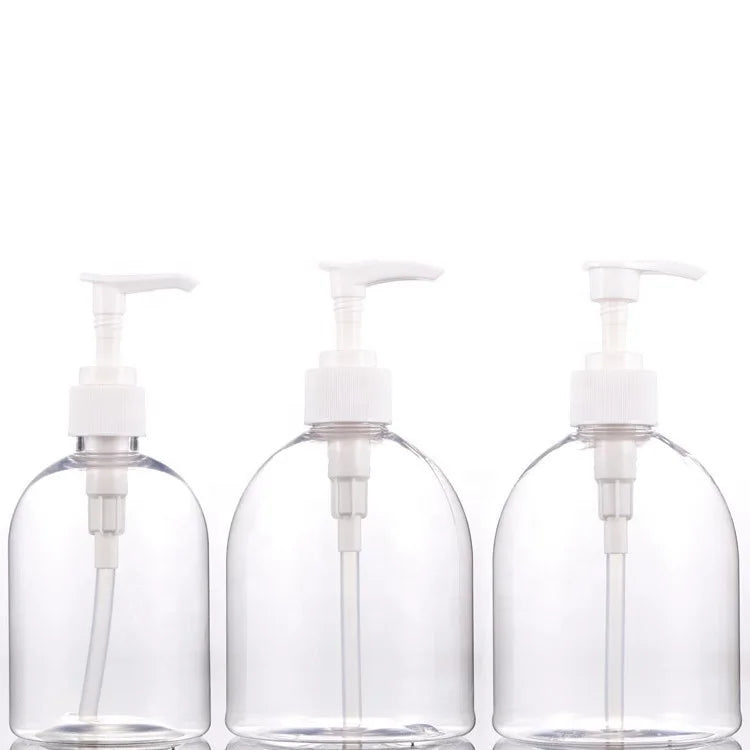 500ml Transparent PET Plastic Shampoo Pump Sprayer Bottle for Cosmetic Use MegaBDM