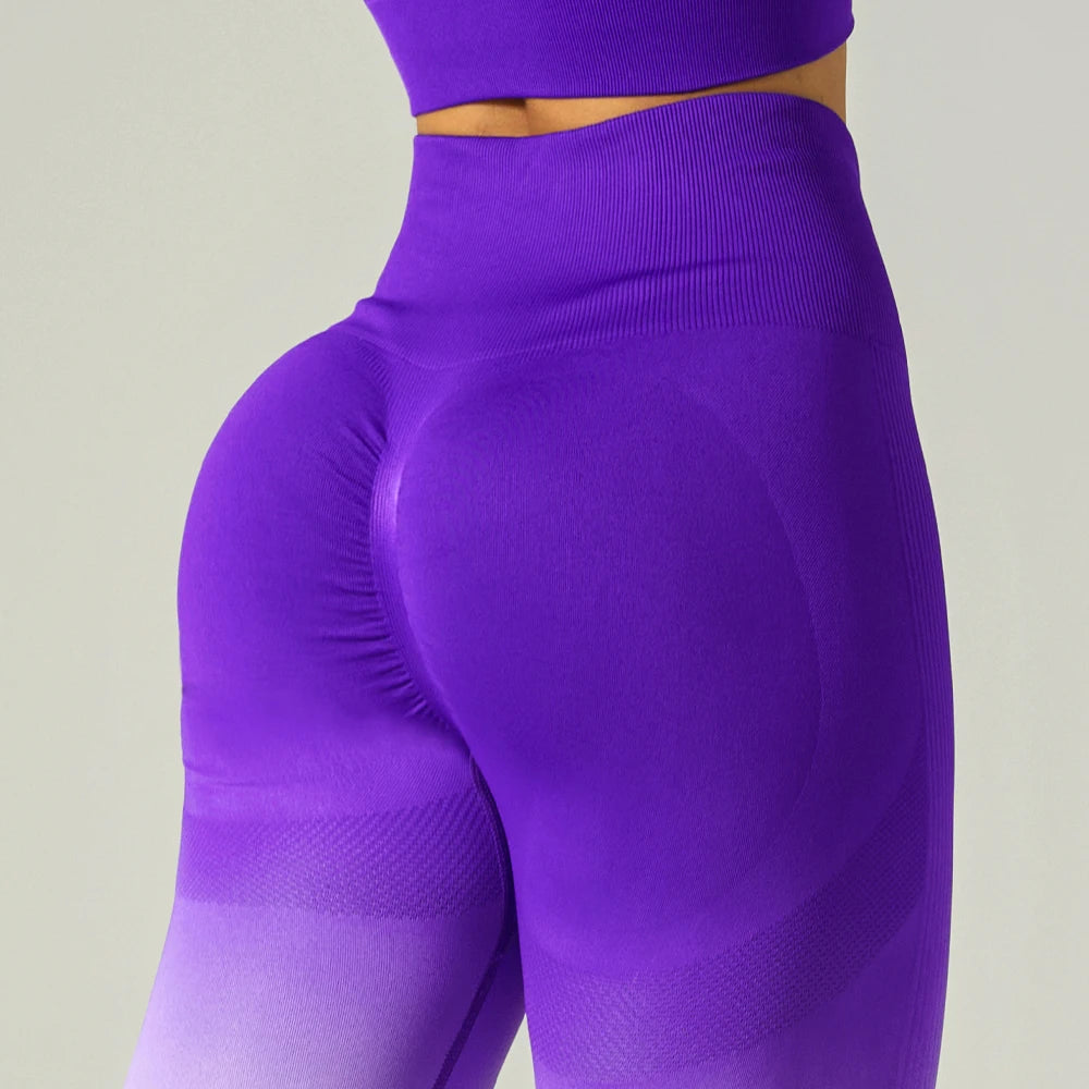Manufacturer Custom Seamless Yoga Leggings Fitness Workout Sports Wear Seamless Yoga Leggings for Women