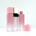Gold/Pink Cap square Lipgloss Tube Custom logo Lip Gloss Container Packaging Liptint Bottles