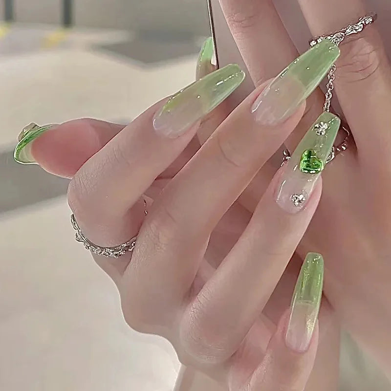 Wholesale High Quality Professional Press on Nails Wholesale Vendors Rhinestones ABS Diamond Nails Acrylic Medium Press on Nail