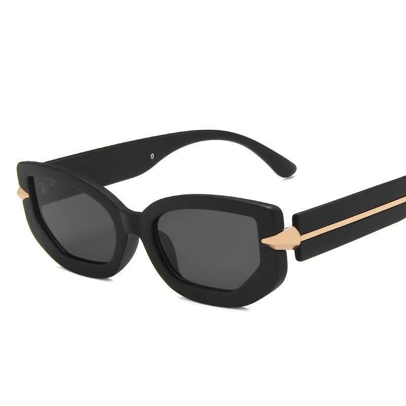 Personality Small Polygon Frame Metal Sunglasses Gradient Candy Colors Street Shot Eyewear
