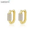 LUOTEEMI 18K Gold Plated 2026 Earring Cubic Zirconia Stud Hot Sale Funny Jewelry Woman Cute Earing for Girl MegaBDM