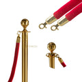 Wholesale Red Velvet Stanchion Rope for Crowd Control Barrier Traffic Management