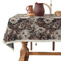 Modern Floral Custom Square Knitted Tablecloth with High-End Decor for Home Living Room and Wedding Banquet