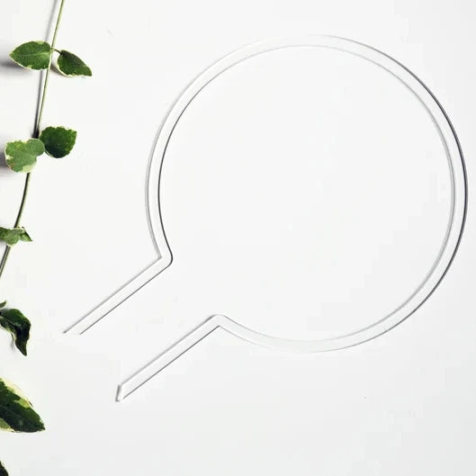 Hot Selling Round Clear Acrylic Plant Trellis Stake for Climbing Plants