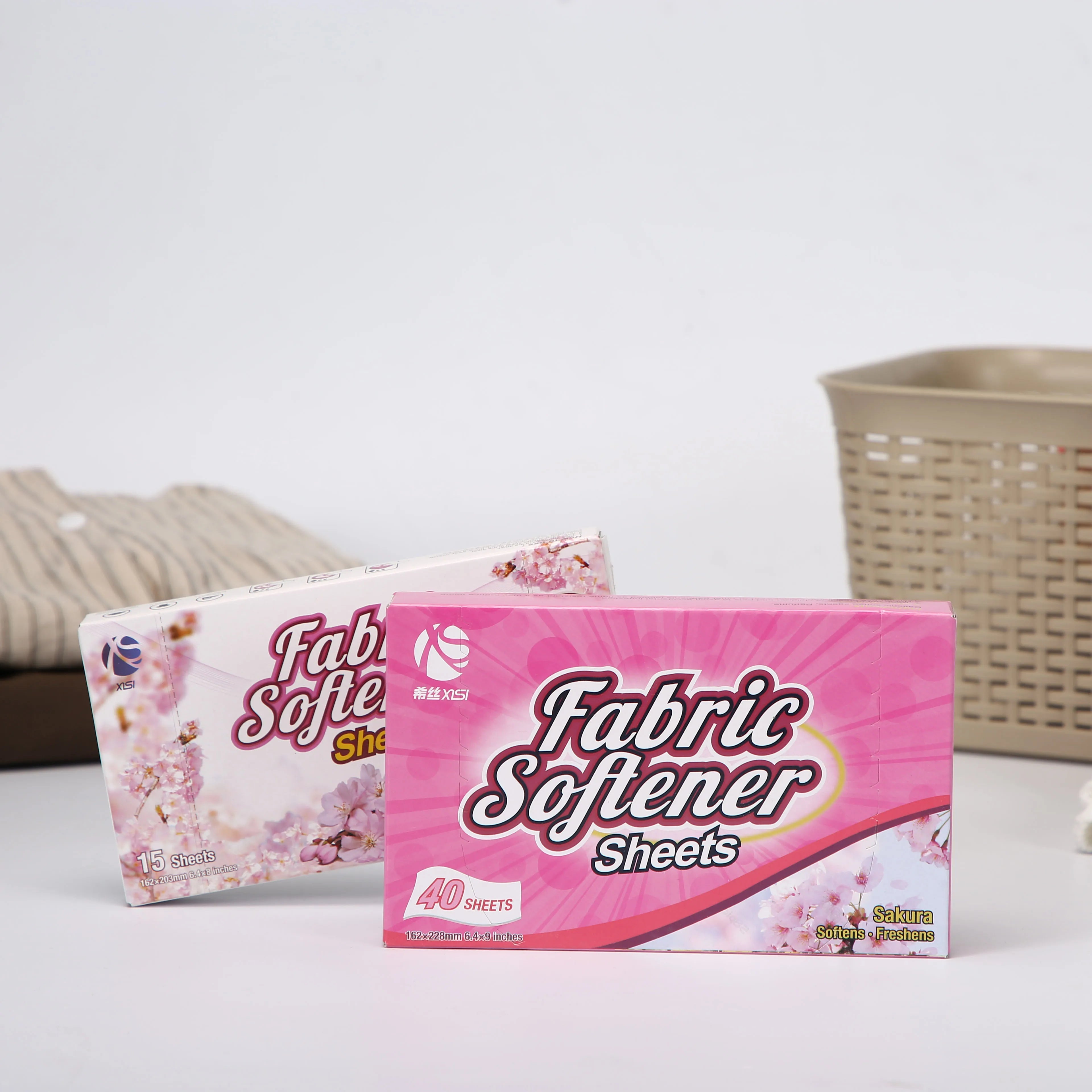 Fabric Softener Sheets Fragrance Laundry Sheets Clothing Dryer Sheets Soften Freshen Sakura