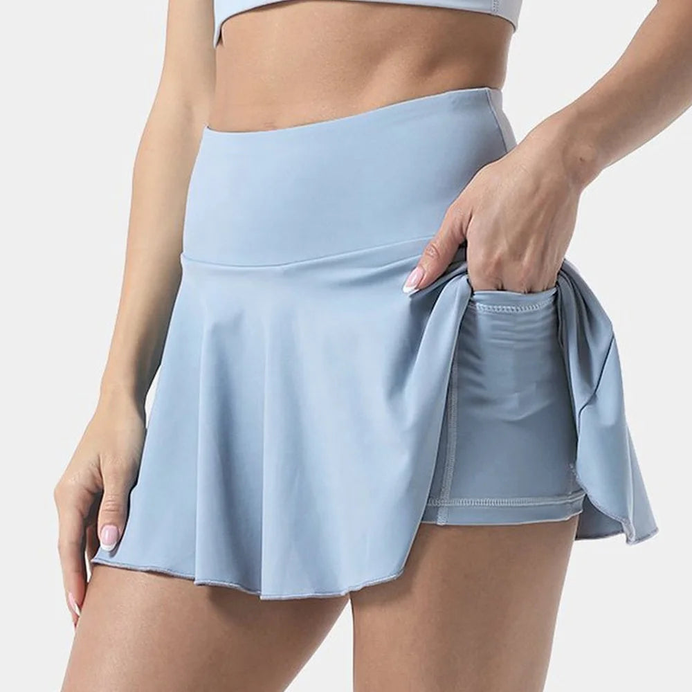 Tennis Skirts with Pockets New Style Women's Adult for Workout Yoga and Tennis Digital Print Spandex/Nylon 220g Custom Team Name