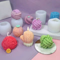 3D Yarn Ball White Eco-Friendly Silicone Candle Mold DIY Korean Inspired Chocolate Baking Stocked Candle Making Kit