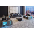 Modern Leather Fabric Modern Leather Sofa Bed with Recliners Set Leather Velvet China Indian Style Italian Living Room Furniture