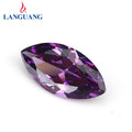 Lan Guang Hot Sale 50pcs/bag Purple Horse Eye Transparent Rhinestone Zircon Nail Accessories Clothes Decoration