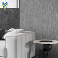 YD-10 Customized Luxury Modern Grey Wallpaper Luxury Wall Decor Background Textile Wall Cloth Waterproof Office Wallcoverings