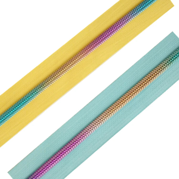 #5 rainbow Nylon Zipper With Different Tape Color
