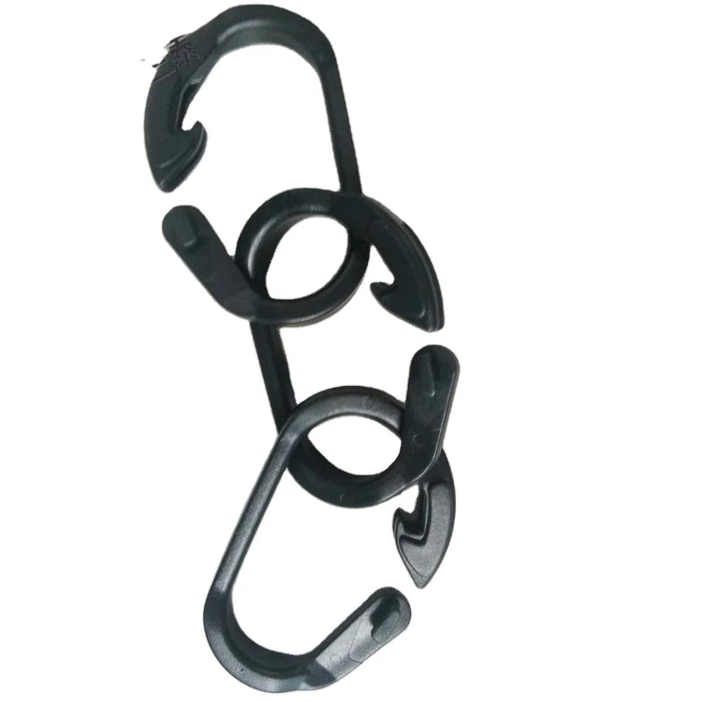 UV Resistant Black C Hooks for Shade Clothcherry Cover Hanging Hooksagricultural Plastic Bird Net Clips