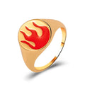 2023 New Arrival Hot Fashion Ying Yang Rings Delicate Heart Rings Colorful Individual Signet Rings