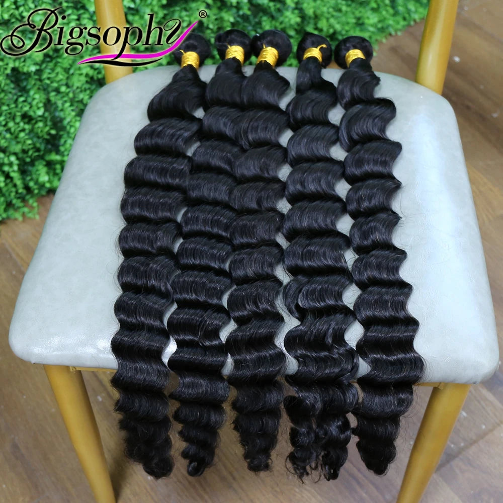Loose Deep 100% Human Hair BundlesWet and Wavy Brazilian Virgin Human Hair BundleBest Virgin Hair Malaysian Human Hair Bundles