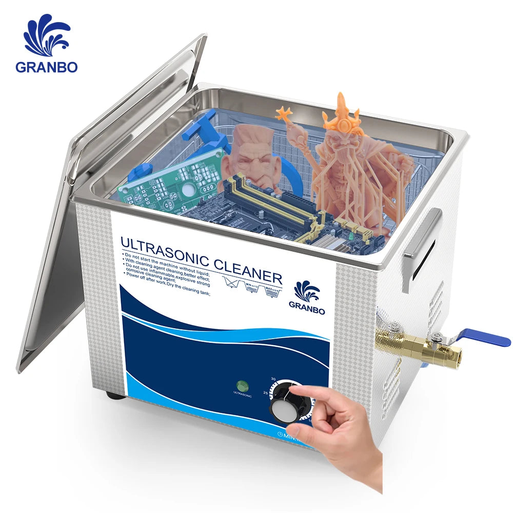 Granbo Ultrasonic Cleaning Machine 40khz 15l Efficient Ultrasonic Cleaner Cleaning Circuit Board