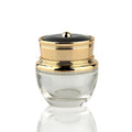 Glass Jar Cosmetic Packaging Empty 50g 20g Luxury Face Cream Jar 1oz Cosmetic Jars With Golden Lids