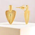 QX Custom OEM Minimalist Design 925 Silver Vintage Fine Jewelry 18k Gold Plated Stud Earings Women Luxury
