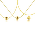 Daidan Ball Personalized Snake Chain 14K Gold Plated Choker 925 Sterling Silver Beads Necklaces