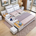 Bedroom Furniture Designer Leather Light Luxury Modern Set Wooden king Size Kids Other Wardrobe Baby Camas Bedroom Furniture
