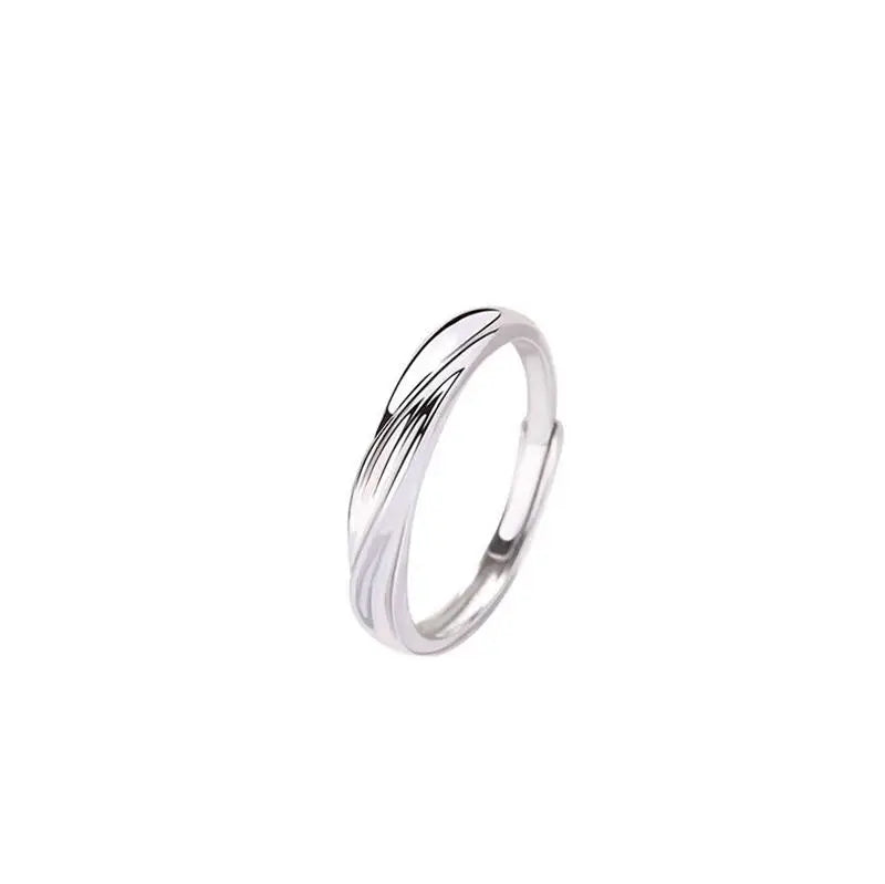New Wholesale Simple Design 925 Sterling Silver Fine Jewelry Luxury Wedding Engagement Solid 925 Silver Ring