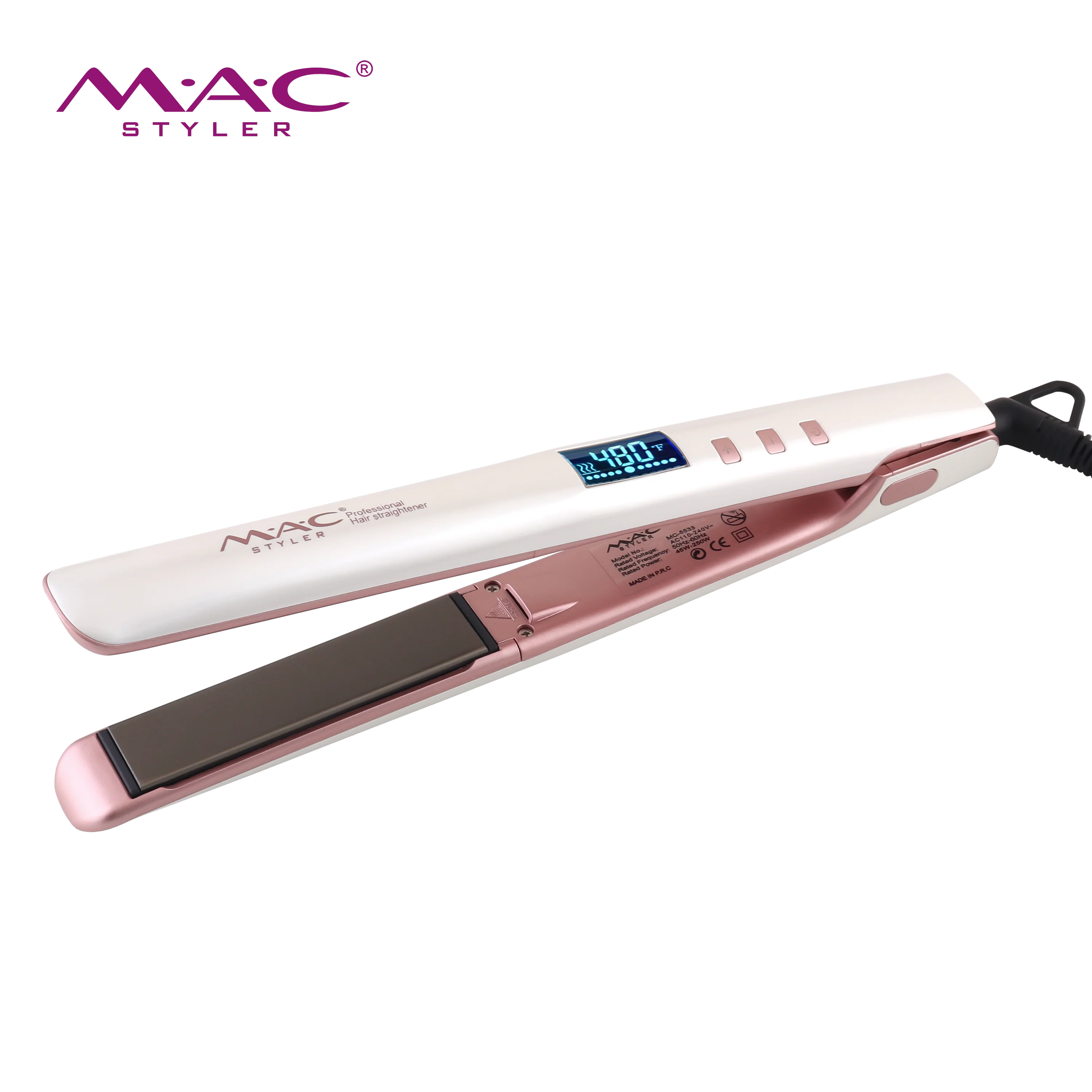 Professional Private Label Custom Flat Iron Wholesale Hair Iron Planchas De Cabello 2 in 1 Hair Straightener