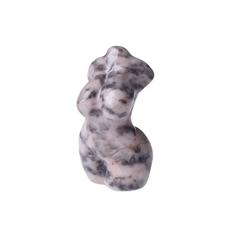 DIY Wholesale Natural Zebra Jasper Crystal Woman Body Crystals Carved Goddess Model