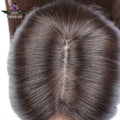 European Virgin Cuticle Aligned Natural Hair Toupee for Women Silk Base Lace Topper Human Hair Integration