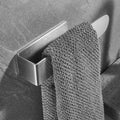 Hot Selling Adhesive No Drilling Bathroom Accessories Towel Hanger Satin Towel Rack Kitchen Towel Holder