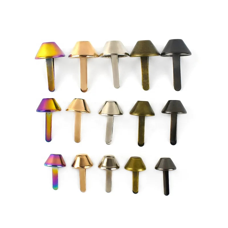 Meetee BF203 15mm Bag Hardware Accessories Handbag Decorative Studs Button Nail Luggage Bottom Rivet Screw Ring Buckles