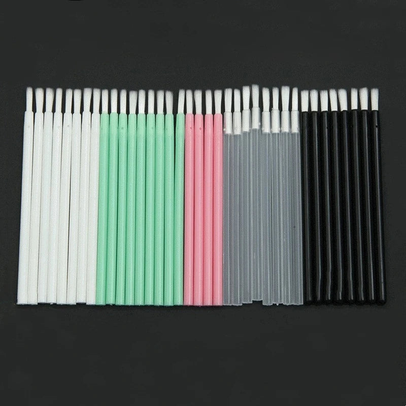 Wholesale Disposable Lip Makeup Brushes Nylon Hair Transparent Plastic Handle Smudge Style Portable Cosmetic Lip Balm Lip