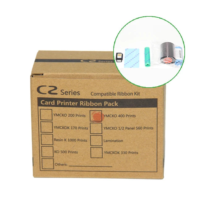 Hiti CS220e Thermal Transfer Ribbon Printer Full Color Resin Ribbons Compatible with CS200 CS200e YMCKO 24mm Width