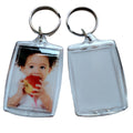 Transparent Blank Acrylic Keychain Transparent Plastic Storage Label Hanging Photo Acrylic Keychain