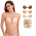 Sexy Invisible Wire Free Silicone Full Cup Push up Seamless Breast Support Lift Backless Sticky Bra