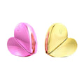 Custom Logo 25 ml Colored Glass Heart Shaped Perfume Bottle 25ml Screw Neck Oils Empty Special Shape 25ml Perfume Empty Bottle