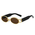 XY40036 Retro Vintage Small Oval Sunglasses for Women