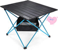 Woqi Camping Table Folding Portable Camp Table Ultralight Collapsible Aluminum Tables with Mesh Storage Bag