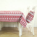 Floral Pattern Woven Square Tablecloth and Picnic Mat for Living Room Home Use