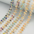 Wholesale 1m/Lot C400 Chain 18k Gold Plated Copper Nickel Free DIY Jewelry Making Findings Glass Beads for Bracelet Necklace Bag