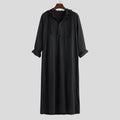 S-5XL Middle East Arab Simple Long Men's Long-sleeved Shirt Muslim Robe