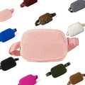 Winter Atumm Warm Furry Waist Bag Soft Bushy Belt Bag Adjustable Outdoor Fluffy Crossbody Belt Bag