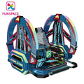 Outdoor Playground Double Players Amusement Machine Children Leswing Happy Rolling Cars