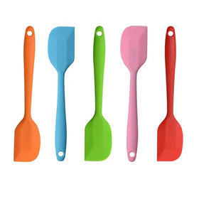 Custom Logo Kitchen Cooking Spatula BPA-Free Silicone SUS 304 Steel Molds Small Size Pastry 3 Set 3 Per Kit 500 Pcs Kitchen